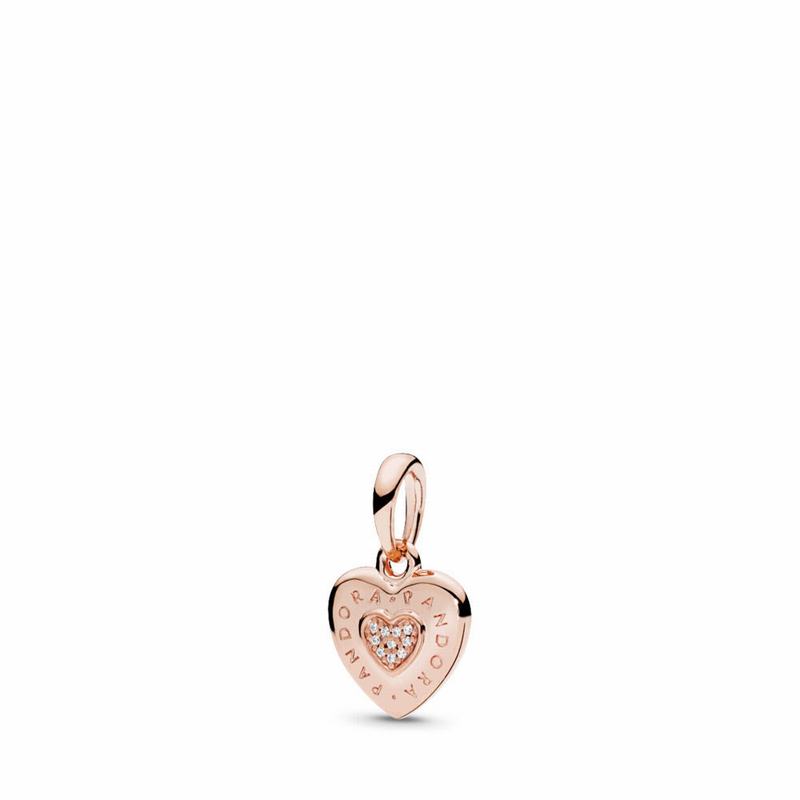 Pandora Rose™ Signature Heart Pendant NZ Sale (576128-AJN)